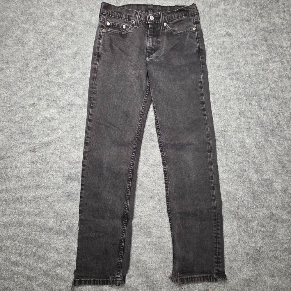 Levi’s 514 Jeans Slim Straight Men’s 29x30 Black Denim Classic Fit Stretch